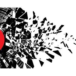 ohpopsi Smashed Vinyl Wall Mural Black 14.4m L