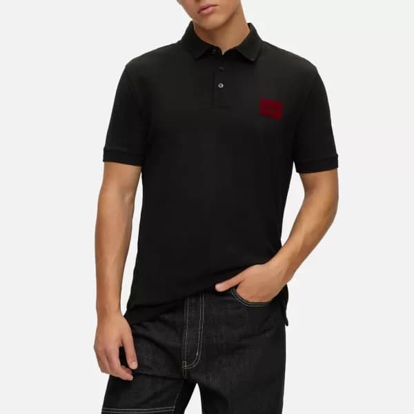 HUGO Dereso V Badge Logo Polo Shirt - S