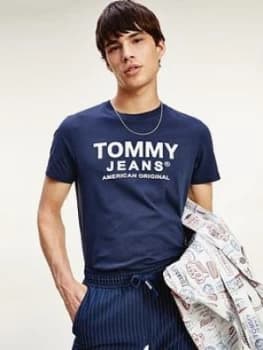 Tommy Jeans Front Logo T-Shirt - Navy