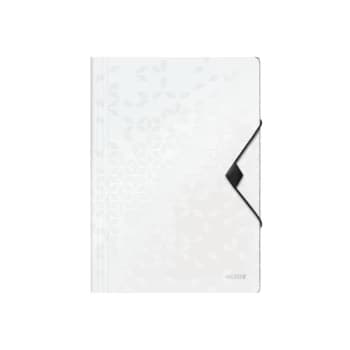 WOW 3-FLAP Folder Polypropylene 150 Sheet Capacity A4. White - Outer Carton of 10