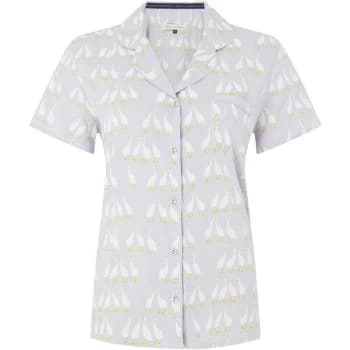 Maison De Nimes Gaggle of geese collar revere PJ top - Blue