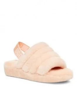 UGG Fluff Yeah Slide Slipper, Scallop, Size 4, Women
