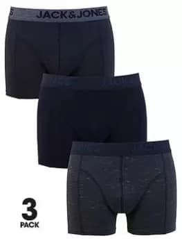 Jack & Jones 3 Pack Trunks, Navy Blazer, Size S, Men