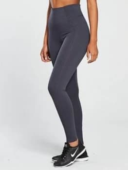 Nike Training Power Legging Dark Grey Dark Grey Size S Women