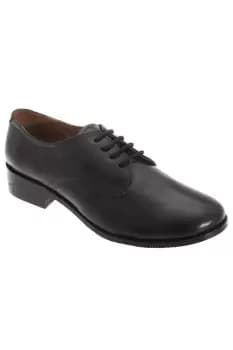 4 Blind Eyelet Hi-Shine Leather Cadet Shoes