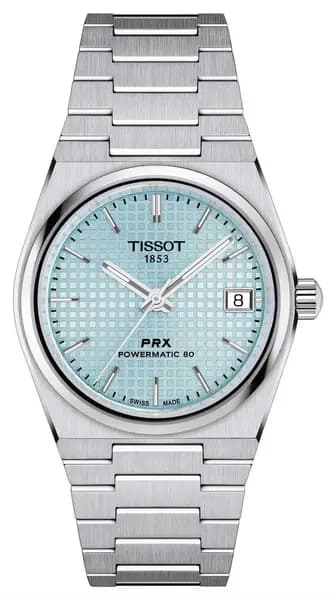 Tissot T1372071135100 PRX Powermatic 80 (35mm) Ice Blue Dial Watch
