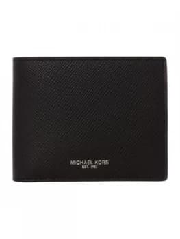 Michael Kors Billfold CrossGrain Leather Wallet Black