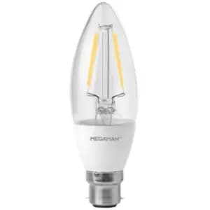 Megaman 3.2W LED BC B22 Filament Candle Warm White Dimmable - 143764