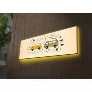 3090DACT-74 Multicolor Decorative LED Lighted Canvas Painting