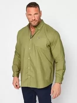 BadRhino Long Sleeve Oxford Shirt - Green, Size 1Xl, Men