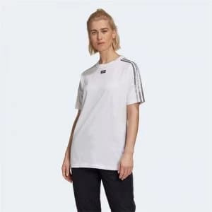 adidas Womens Relaxed Graphic T-Shirt - White
