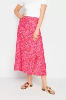 Tall Printed Front Split Skirt