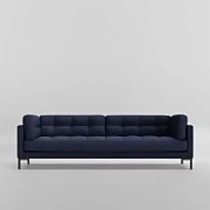 Swoon Landau House Weave 3 Seater Sofa - 3 Seater - Navy