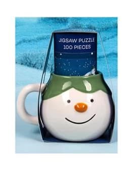 Snowman Shaped Mug & Puzzle, One Colour, Women