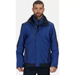 Professional CONTRAST 3in1 Waterproof Jacket mens Parka in Blue - Sizes UK XS,UK S,UK M,UK L,UK XL,UK XXL,UK 3XL,UK 4XL