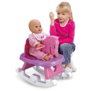 Charles Bentley Children s Toy Baby Doll Rocking Horse With Music Melody