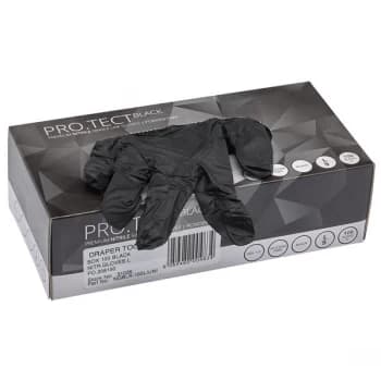 Draper 31035 Black Nitrile Gloves - Size Large (Box of 100)