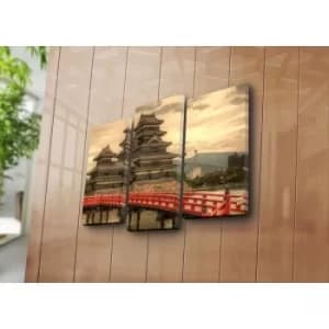 3KBPAT-19 Multicolor Decorative Canvas Painting (3 Pieces)
