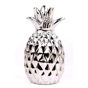 Large Silver Pineapple Ornament 28cm