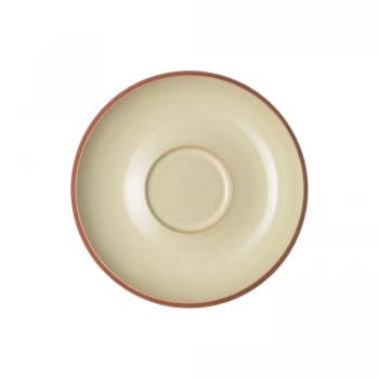 Denby Fire Yellow Saucer