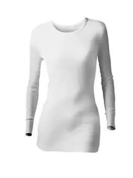 Heat Holders Thermal Long Sleeve Vest - White, Size XL, Women