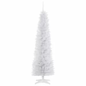 Slim White Artificial Christmas Tree 180cm