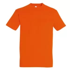 SOLS Mens Imperial Heavyweight Short Sleeve T-Shirt (3XL) (Orange)