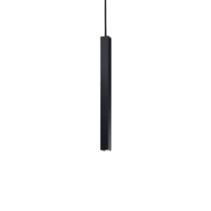 Ultrathin LED 1 Light Ultra Slim Ceiling Pendant Black