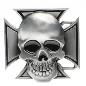 Jilted Generation Belt Buckle - Cross/Skull