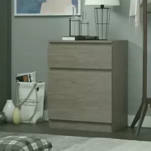 Fwstyle - Narvik Modern 1 Door 1 Drawer Multi-Storage Unit - Rustic Oak - Rustic Oak