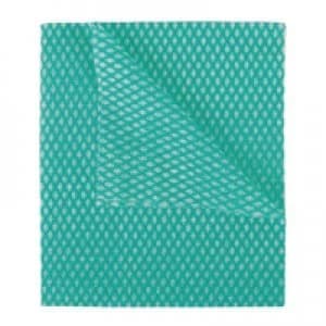 2Work Economy Cloths Green 42X35CM Pack of 50 CCGC42BDI