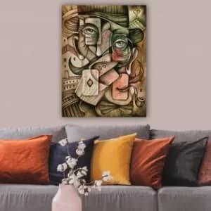 203433253_70100 Multicolor Decorative Canvas Painting
