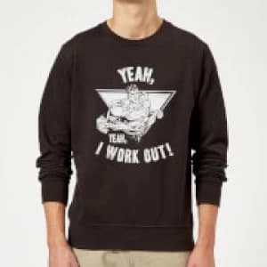 DC Comics Superman I Work Out Sweatshirt - Black