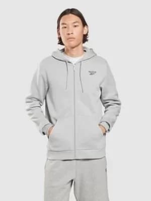 Reebok Ri Left Chest Logo Full Z, Grey Size XL Men