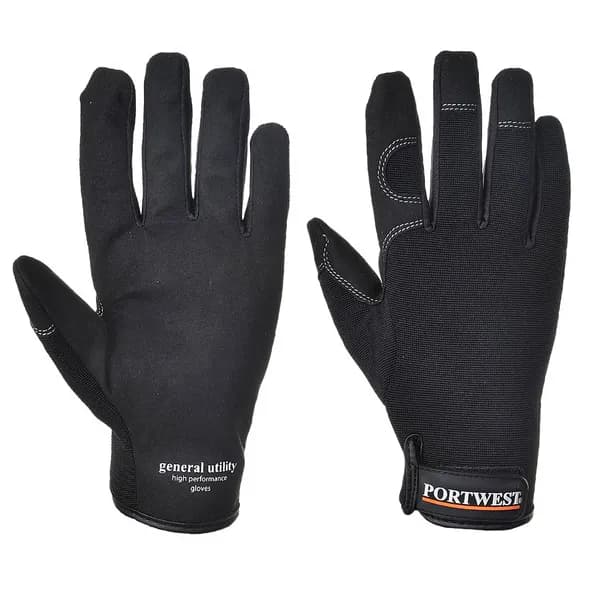 Portwest General Utility High Performance Gloves A700BKRXL Colour: Black