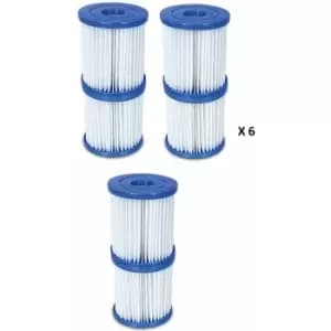 6 x Type i / Type 1 Bestway Pool Filter Cartridge (8x9cm)