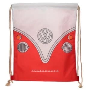 Volkswagen VW T1 Camper Bus Red Drawstring Bag