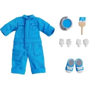 Original Character Parts for Nendoroid Doll Figures Outfit Set Colorful Coveralls - Blue