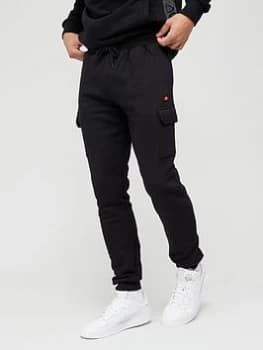 Ellesse Leclerc Cargo Pants - Black, Size L, Men