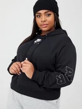 Nike Nsw Air Pullover Hoodie (Curve) - Black