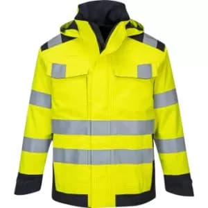 Modaflame Rain Multi Norm Arc Heat and Flame Resistant Jacket Yellow / Navy M