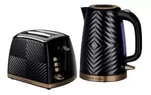 Daewoo SDA1837GE Callisto 1.7L Retro Jug Kettle and SDA1839GE Callisto Retro 4 Slice Toaster Set