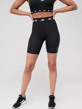 adidas Tech-Fit Bike Short Tights - Black, Size XS, Women