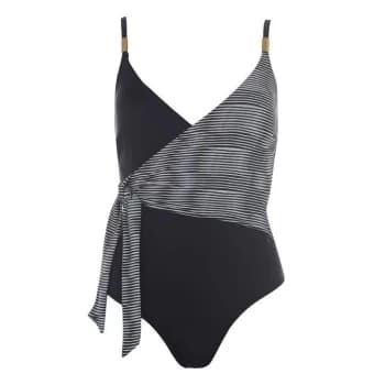 Biba Biba Monochrome Wrap Swimsuit - Black