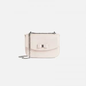 Ted Baker Womens Doilly Bow Detail Mini Cross Body Bag - Dusky Pink