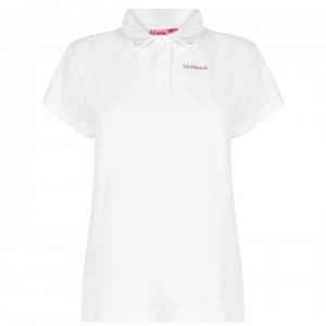 LA Gear Pique Polo Shirt Ladies - White