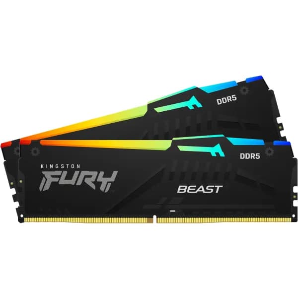 Kingston FURY Beast RGB 64GB (2x32GB) 6000MHz DDR5 Memory Kit