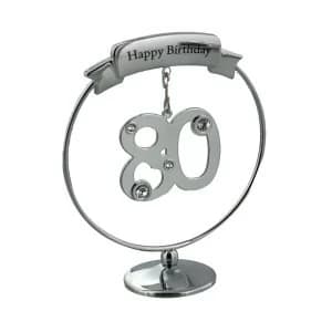 Crystocraft 80th Birthday Ornament