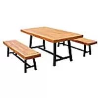 Outsunny Garden Coffee Set 84B-172 Natural Wood