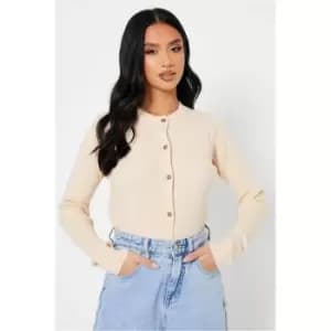 I Saw It First Blush Pink Petite Knitted Rib Button Through Cardigan - Pink